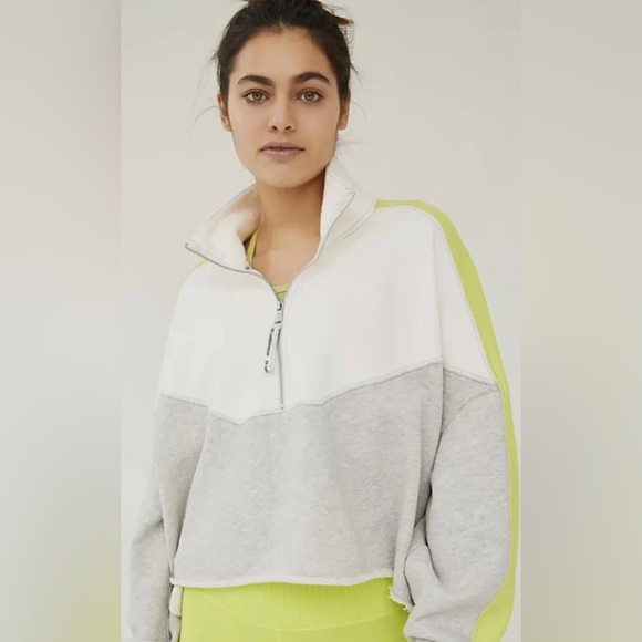 Free People NWOT Split Second Half Zip Pullover - Picture 7 of 9
